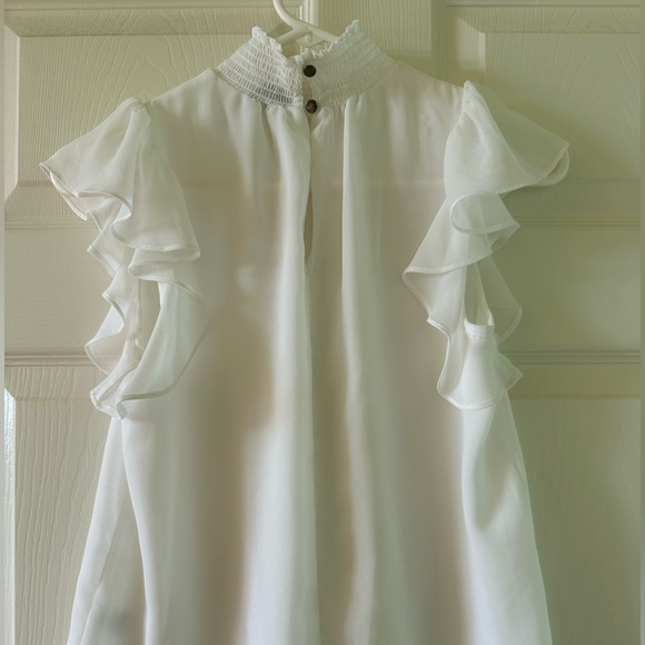 👚STATE White Ruffle Blouse – XS (2–4) – Romantic & Lightweight - Picture 14 of 14